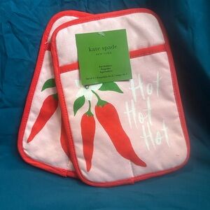 Kate Spade Chili Pepper Pot Holders